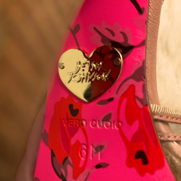 Betsey Johnson Vero Cuoio Sandals Heels - Picture 3 of 3